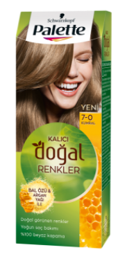 Palette Saç Boyası Doğal Renkler 7-0 Kumral