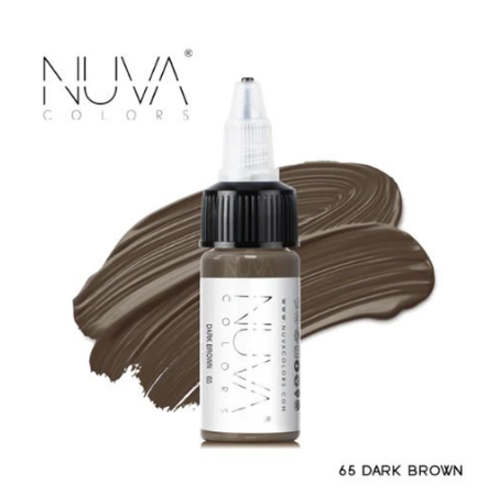 Nuva Colors Dark Brown Kaş Boyası 15 Ml
