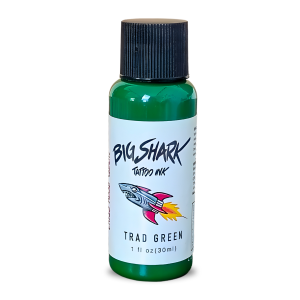 ﻿Big Shark Trad Green 30 ML Dövme Boyası